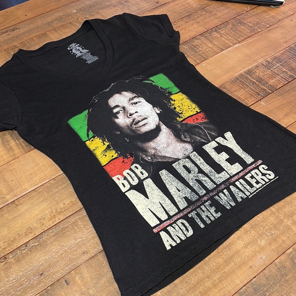 BOB MARLEY - JAMAICA Bob + The Wailers Tee Women’s V-Neck